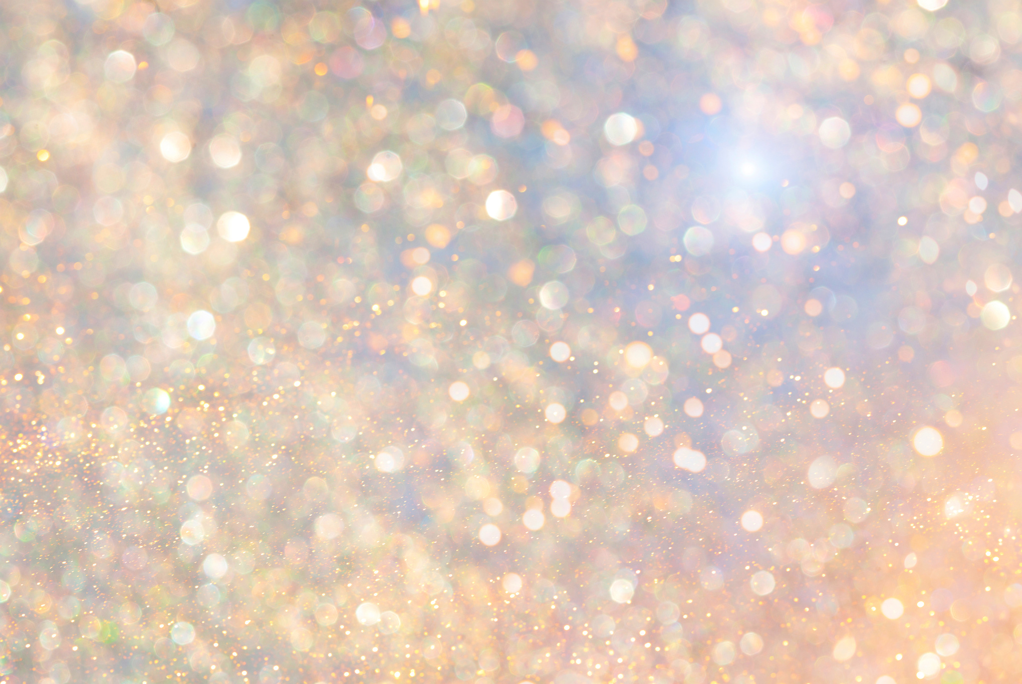 Rainbow Background with Shiny Gold Sequins